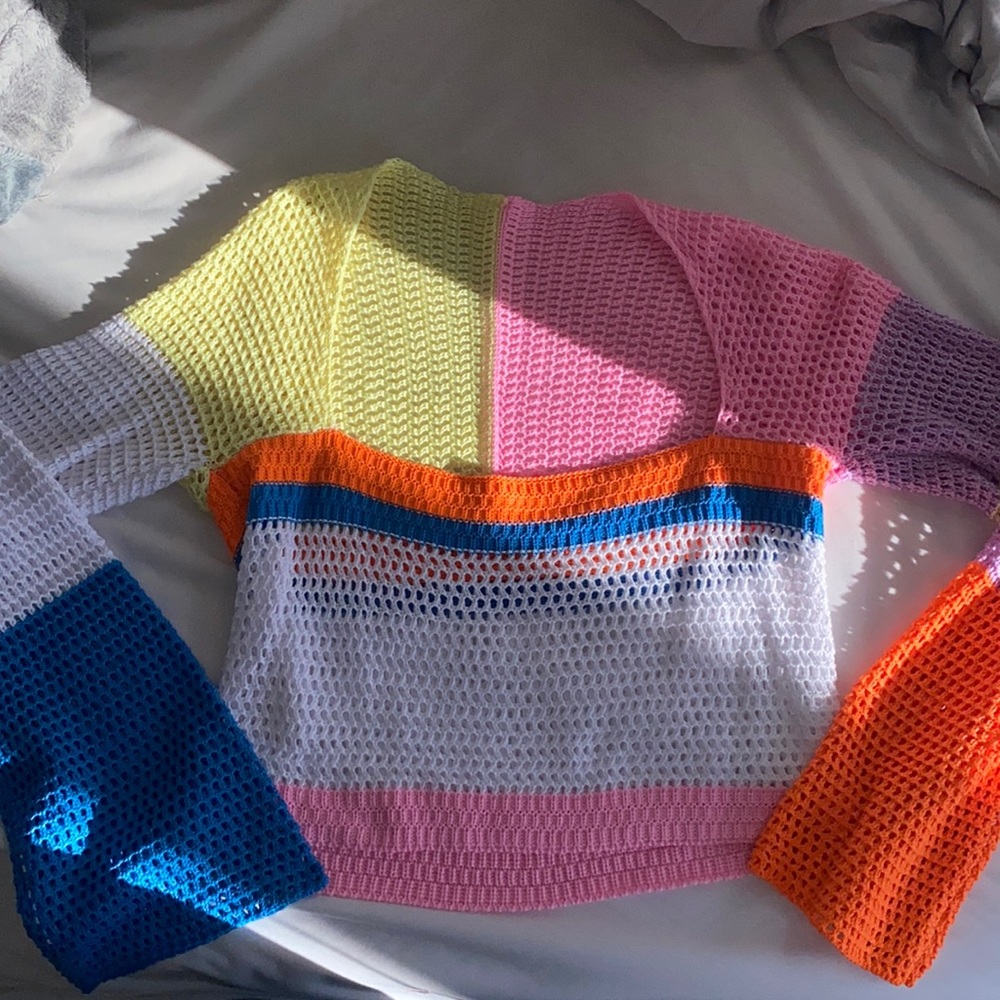 Multi Color Sweater Top